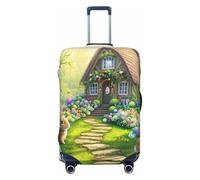 The Magical Easter Path Elastic Travel Luggage Cover Suitcase Protector, Print Suitcase Baggage Cover Anti-Scratch