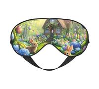 The Magical Easter Path Print Sleep Mask with Adjustable Strap, Comfortable Eye Cover for Travel, Yoga, Napping, Sleeping & Relaxation