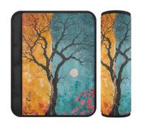 The Magical Tree Life car seat Strap Pads,Protects Your Neck and Shoulders,car Seatbelt Cushion for SUV Auto Most Cars funda para cinturón de carro 2 Pack