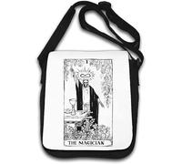 The Magician 1 Skeleton Goblet Black Tarot Card Shoulder Bag White