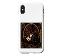The Magician Black Cat Art Deco Murder Mystery Case for iPhone X/XS