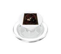 The Magician Black Cat Art Deco Murder Mystery PopSockets PopGrip for MagSafe