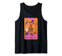 The Magician Skeleton Tarot Card Design Tank Top