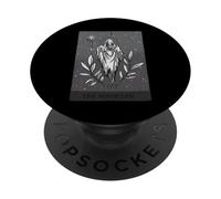 The Magician, Skeleton Tarot Card Occult Halloween Gothic PopSockets Adhesive PopGrip
