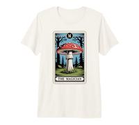The Magician Tarot Card Amanita Muscaria Fly Agaric Mushroom Premium T-Shirt