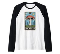 The Magician Tarot Card Amanita Muscaria Fly Agaric Mushroom Raglan Baseball Tee