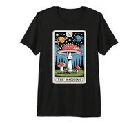 The Magician Tarot Card Fly Agaric Amanita Muscaria Mushroom Premium T-Shirt