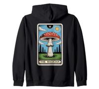 The Magician Tarot Card Fly Agaric Amanita Muscaria Mushroom Zip Hoodie