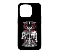 The Magician Tarot Card Gothic Skull Halloween Astrology Case for iPhone 15 Pro