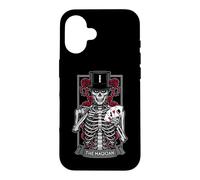 The Magician Tarot Card Gothic Skull Halloween Astrology Case for iPhone 16
