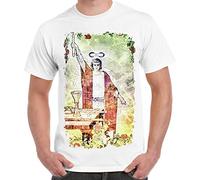 The Magician Tarot Card Large Print Men's T-Shirt (XL, White)