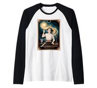 The Magician Tarot Card - Manifestation Power Vintage Design Raglan Baseball Tee