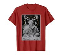 The Magician Tarot Card T-Shirt, Men, Cranberry Red, Small