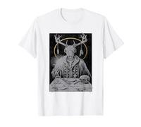 The Magician Tarot Card T-Shirt, Men, White, 4X-Large