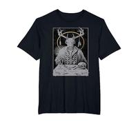 The Magician Tarot Card T-Shirt, Men's Big and Tall, Black, 2X Tall