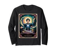 The Magician Tarot Card - Vintage Design Manifestation Power Long Sleeve T-Shirt