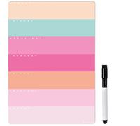 The Magnet Shop A3 Magnetic Weekly Planner - Dry Wipe Whiteboard Planner For Your Family, Office or Students to Organise Tasks and Chores - with black dry-wipe pen with eraser cap (Colour Style 1, A3)