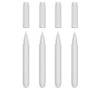 The Magnet Shop TMS White Chalk Markers with Ultra-Fine Tip for Chalkboard Labels | Liquid Markers for Blackboards, Windows and Glass Jars | Wipeable, Washable, Toxic Free [0.7mm nib]
