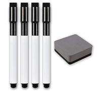 The Magnet Shop Whiteboard Marker, Magnetic Dry Wipe Pens with Eraser Tip for Home, Office and School. Works great with Dry Erase Meal Planners and Weekly Organisers