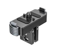 The magnetic quick detach base of the 13 action cameras features a double-claw mechanism and a 1/4" screw adapter