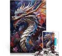 The magnificence of dragon1000 Piece Jigsaws for teenagers Toy Intellectual Game Every Piece is Unique - Challenging Family Fun Game 38x26cm