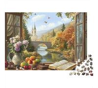 The Magnificent Castle Castle Educational Puzzle Game Suitable for Home Decoration Relatively Difficult 300pcs (40x28cm)
