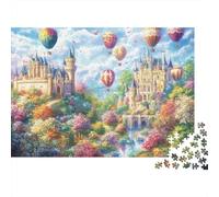 The Magnificent Castle Castle Educational Puzzle Game Suitable for Home Decoration Relatively Difficult 300pcs (40x28cm)