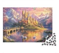 The Magnificent Castle Castle Large Scale Puzzles Suitable for Adults, Children And Teenagers with High Difficulty And Unique Shapes 500pcs (52x38cm)