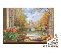 The Magnificent Castle Castle Large Scale Puzzles Suitable for Adults, Children And Teenagers with High Difficulty And Unique Shapes 300pcs (40x28cm)
