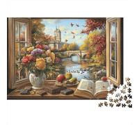 The Magnificent Castle Castle Large Scale Puzzles Suitable for Adults, Children And Teenagers with High Difficulty And Unique Shapes 1000pcs (75x50cm)