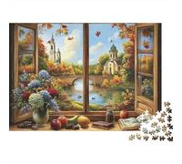 The Magnificent Castle Castle Large Scale Puzzles Suitable for Adults, Children And Teenagers with High Difficulty And Unique Shapes 300pcs (40x28cm)