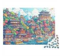The Magnificent Castle Castle Suitable for Adults And Children Creative Game Extremely Difficult Challenging to Complete 1000pcs (75x50cm)