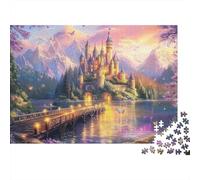 The Magnificent Castle Castle Very Interesting Puzzle Game Suitable for Family Entertainment Challenging 300pcs (40x28cm)