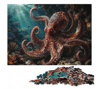 The Magnificent Octopus Wooden Jigsaw Puzzle, Gift for Adults | Colour and shape sorting: a simple way to organise the image over several sessions.