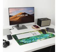 The Magnificent Peacock Large Gaming Office Mouse Pad-Durable,Non-Slip,Eco-Friendly Desk Mat for Enhanced Comfort and Stability.