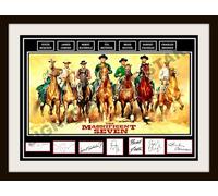 The Magnificent Seven cast Autographed/Signed Print, Colour, 29.7cm x 21 cm