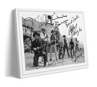 THE MAGNIFICENT SEVEN CAST Multi Signed Poster Decorative Painting Canvas Wall Art Living Room Poster Bedroom Painting Wall Art Picture Print Modern Family Room Decor 08 x 12 inches (20 x 30 cm)
