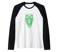 The Magnus Archives Green Mystical Owl Raglan Baseball Tee