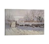 The Magpie By Claude Monet Posters Canvas Wall Art Poster Decorative Modern Home Print Picture Artworks Posters 24x36inch(60x90cm)