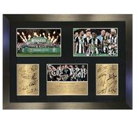 The Magpies The Toon Army Geordies Carabao Cup Winners 2025 A3 Squad Signed Print - Limited Edition Full Team Reproduction Autographs with Black Frame | Football Memorabilia Collectible Display No161