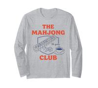 The Mahjong Club Tile Queen Game Night Board Game Long Sleeve T-Shirt