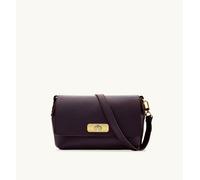 The Maisie Midi Leather Bag Apatchy London Burgundy One Size