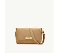 The Maisie Midi Leather Bag Apatchy London Light Sand One Size