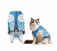 The Majestic Eiffel Tower Recovery Suit for Dogs Cats After Surgery,Pet Recovery Shirt, Dog Onesies Pet Surgery Recovery Suit