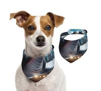 The Majestic Japanese Dragon Pet Scarf Dog Bandanas Spring Summer Soft Cotton Puppy Scarfs Adjustable Accessories for Small Medium Large Girl Boy Pup Medium