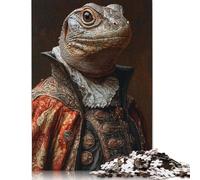 The Majestic Lizard Jigsaw Puzzles Puzzle for Adults Kids. 1000 Pieces Whimsical Challenge Toy Educational Game Home Decoration for Educational Games Gifts 1000pcs (75x50cm)