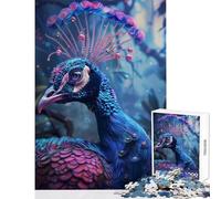 The Majestic Peacock Puzzles for Adults 1000 Puzzles Art Work Gifts Analysis And Logic AntiStress Toys Suitable for People Aged 14 And Above (38x52cm)