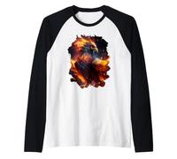The Majestic Splendor of the Resurrection Phoenix Raglan Baseball Tee
