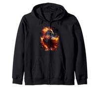 The majestic splendor of the resurrection phoenix Zip Hoodie