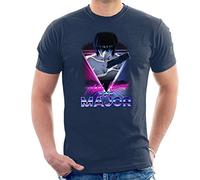 The Major Kusanagi Retro 80s Ghost in The Shell Men's T-Shirt Navy Blue